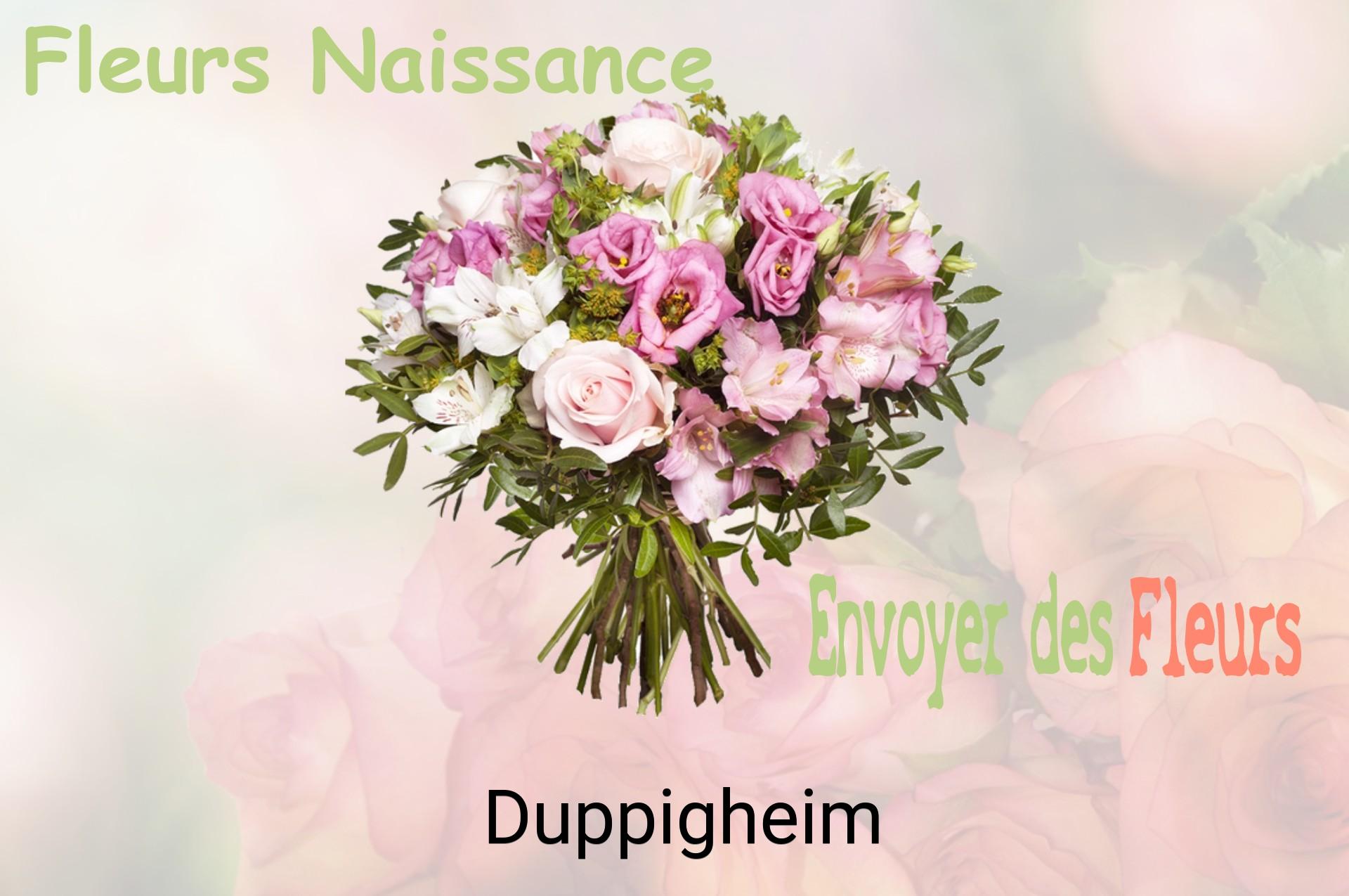 Bouquet de fleurs de naissance livré à Duppigheim